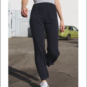 Brandy Melville Frankie Pants Navy High Waist S